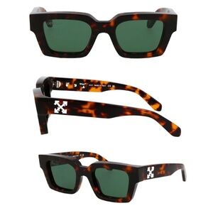 NWT! OFF-WHITE VIRGIL SUNGLASSES HAVANA GREEN